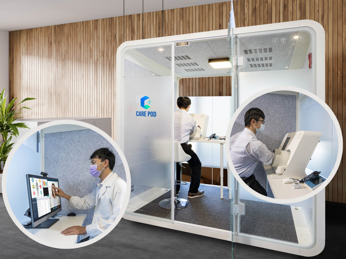 达擎于医疗科技展中展出＂远距诊疗舱＂，以因应医疗数字化及社会高龄化趋势下、复诊及慢性病患等族群对于远距看诊需求逐渐升高所推出的创新整合方案。多功能合一、高隐私性的远距诊疗舱可根据病患端与医师端的不同需求，提供弹性化及客制化功能，节省医生和病患的精力及时间