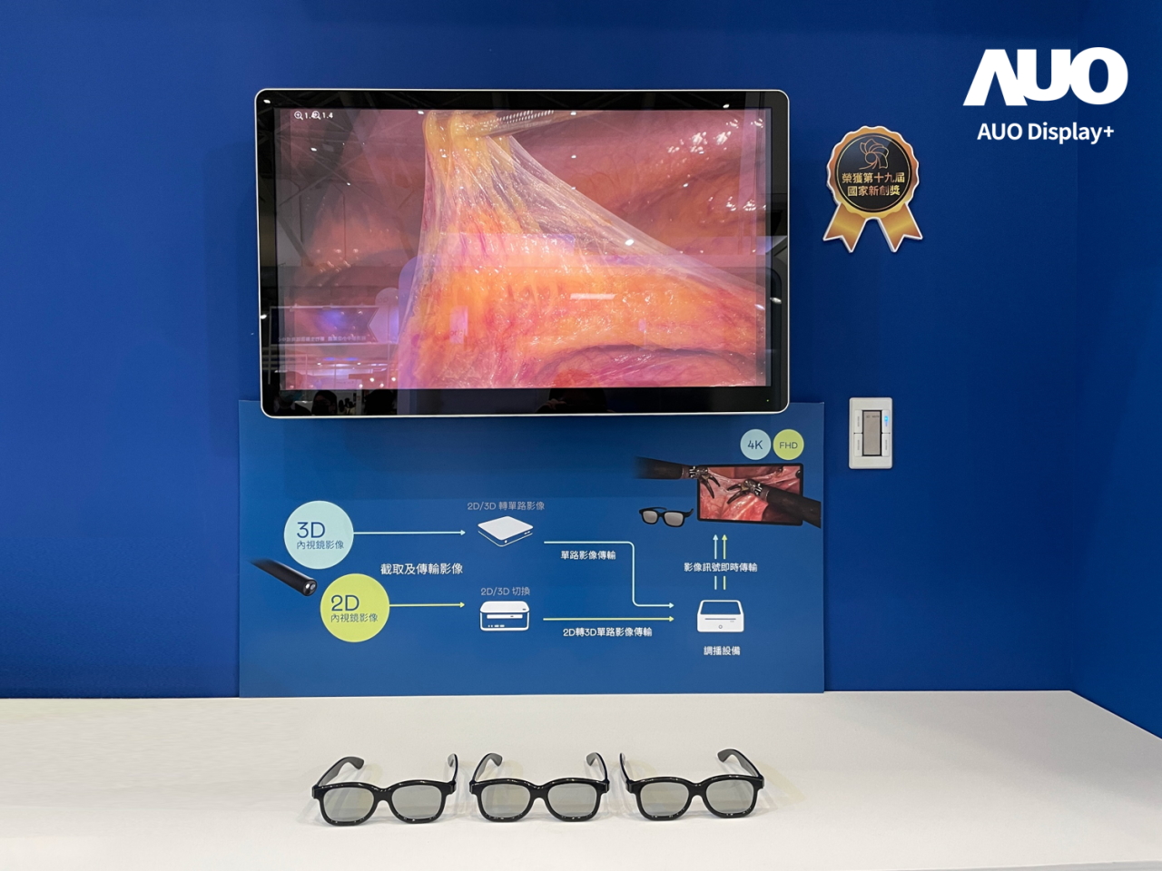 達擎寬視角3D醫療顯示器，協助醫護團隊成員於手術進行時，皆能看到一致性的3D影像，提高溝通效率，使手術更精準、快速完成達擎寬視角3D醫療顯示器，協助醫護團隊成員於手術進行時，皆能看到一致性的3D影像，提高溝通效率，使手術更精準、快速完成