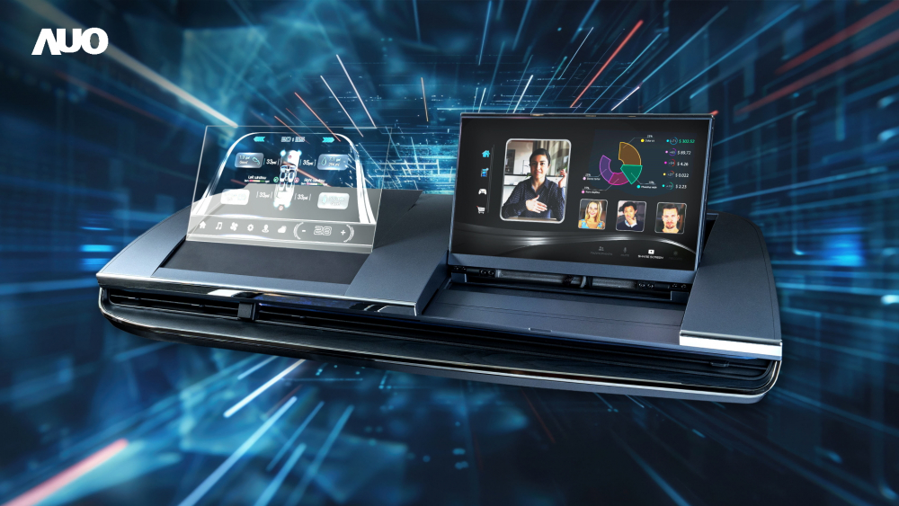 好体育全站登录平台Micro LED Display HMI解决方案打造透明Micro LED前座仪表，呈现信息并保留驾驶视野开阔；亦为副驾驶座乘客打造收放自如的Micro LED屏幕，在不影响显示质量的前提于显示区内建镜头，让用户能与视讯对象直接眼神接触，提供绝佳的双向沟通体验