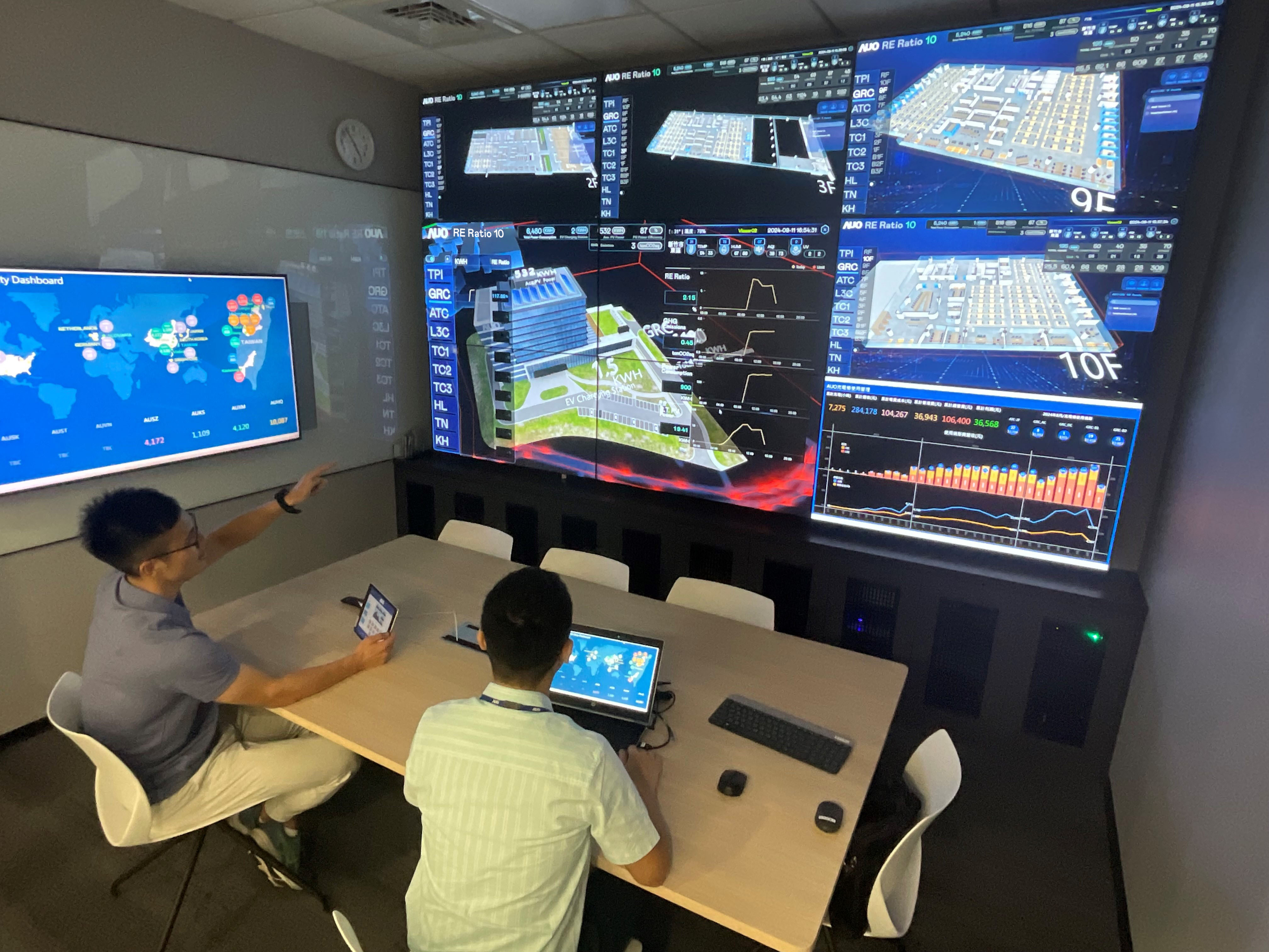 好体育全站登录平台透过子公司好体育全站登录平台宇沛之多任务智能楼宇系统，实时监控空调、照明、绿电的运作情形，提升用电管理效能，进行用电优化与耗能设备汰换等节能减碳措施