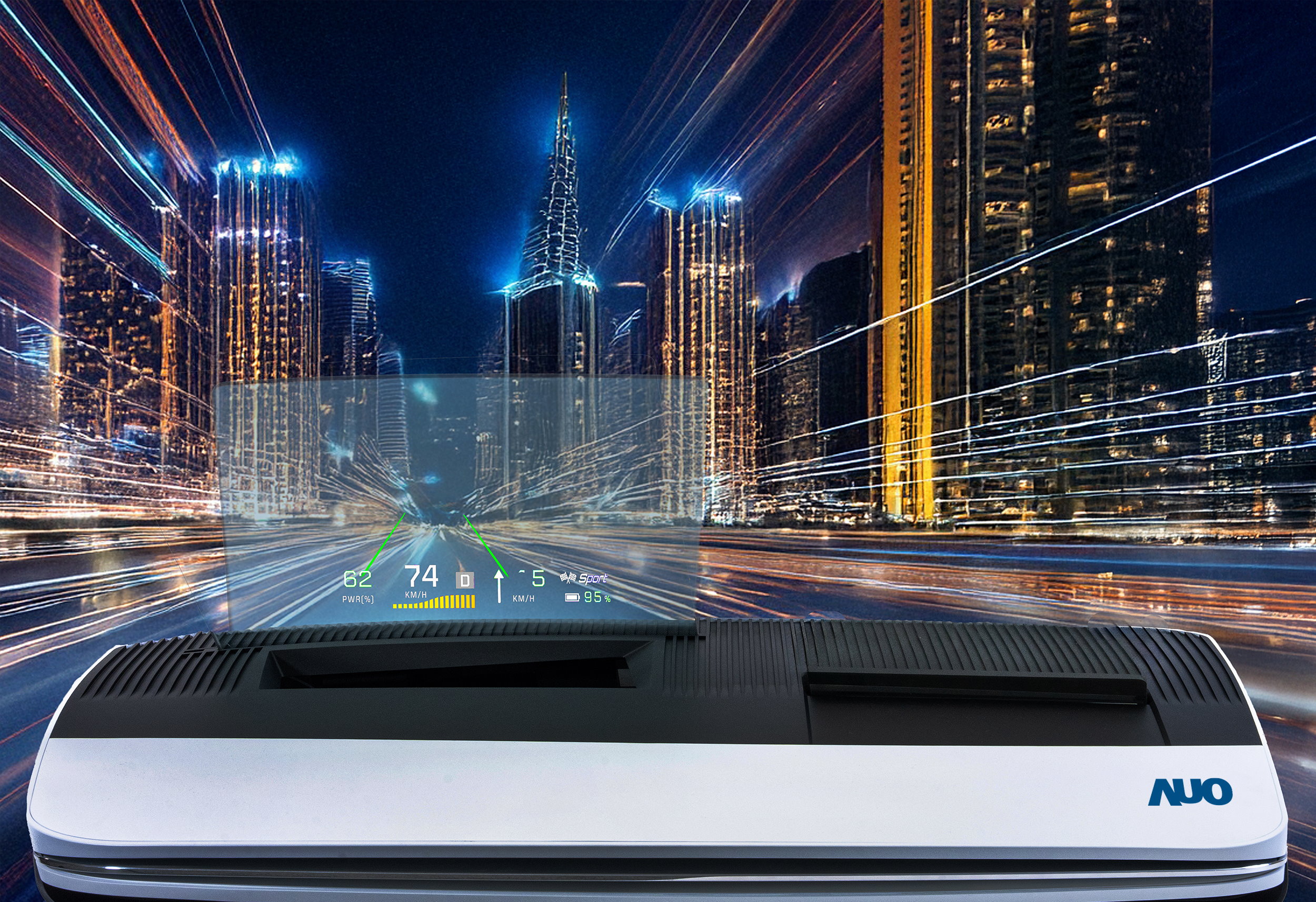 好体育全站登录平台推出13吋Micro LED抬头显示器，提供高入眼亮度、高色彩饱和度的显示质量，在阳光下或黑暗中都清晰可见，并利用Micro LED模块体积小的优势，解决车用空间有限的痛点