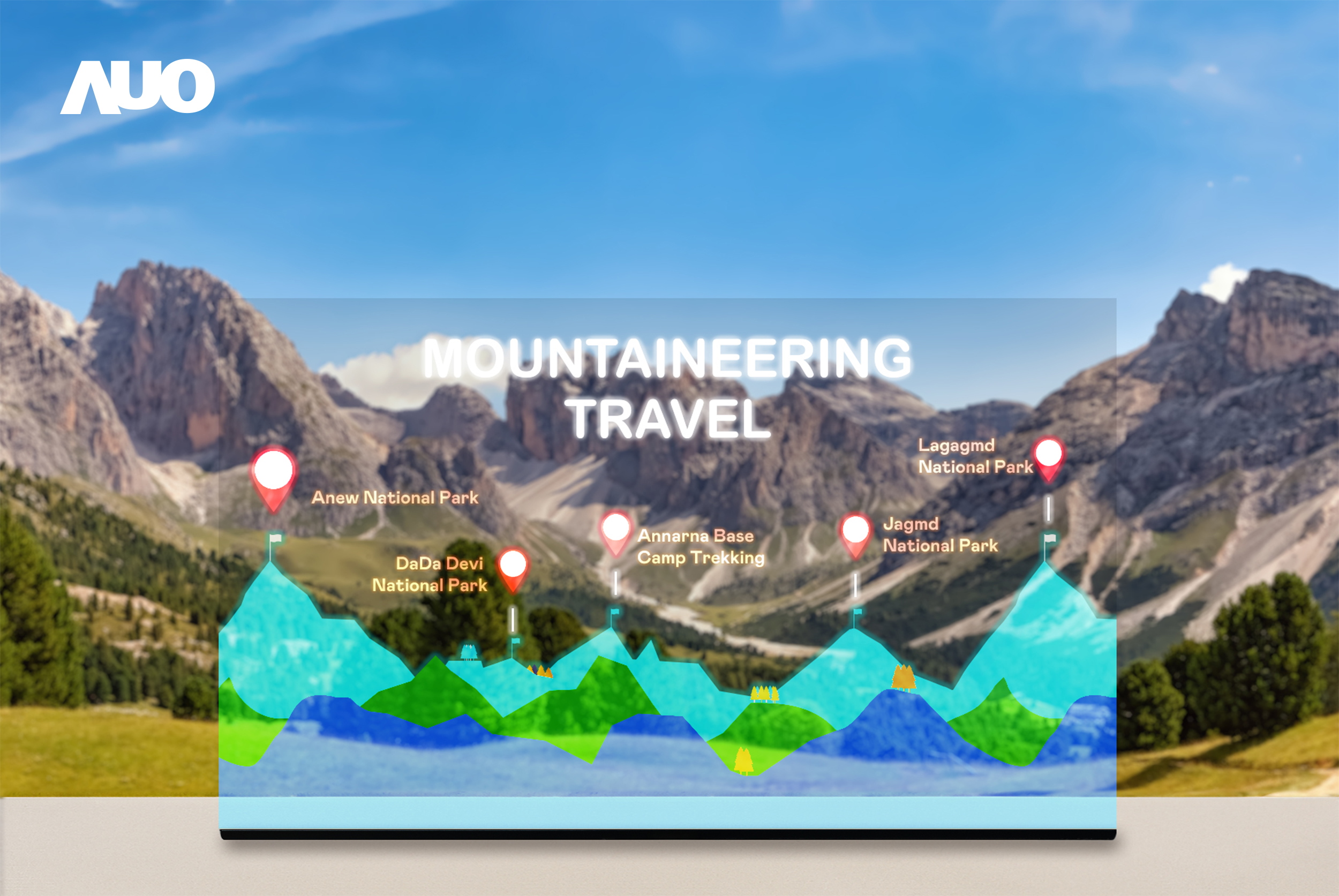 好体育全站登录平台展示全球单片尺寸最大(*)42吋透明Micro LED显示器拼接而成的〝64吋透明Micro LED显示器〞，具备高透明度、1,000 nits高亮度、广色域、采用三边无边框的无缝拼接等多重特色，呈现超高清、细腻画质而不遮挡后方视觉，满足层峰需求，可广泛运用于零售、艺术展览或商业空间等场域