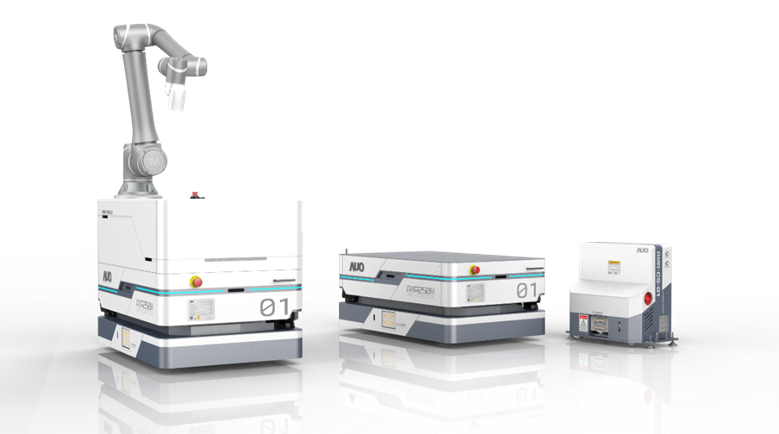 友達數位開發的自主式移動機器人（AMR250M），搭配全向輪並結合AI演算法、2D LiDAR、3D攝影機等技術，協助客戶實現產線全自動化