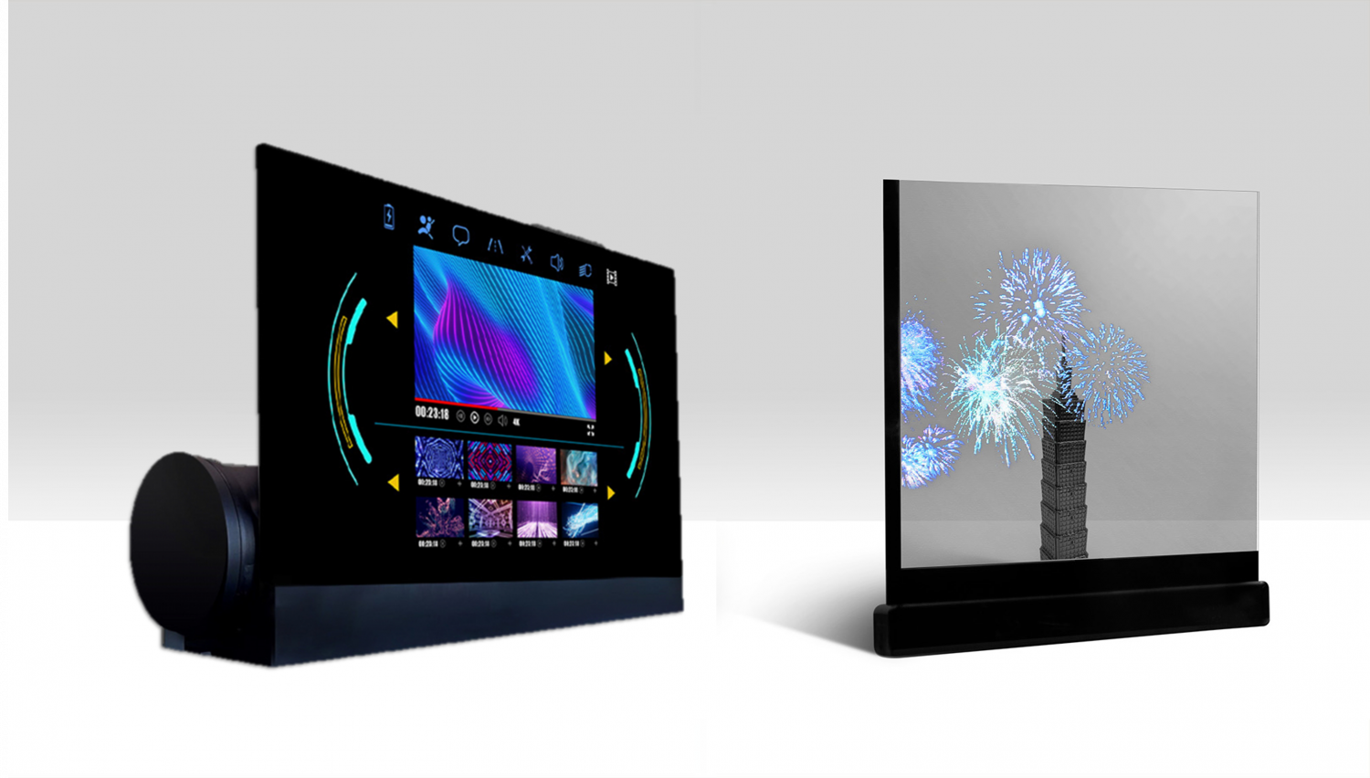 可卷式、折迭性、高透明